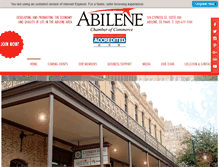 Tablet Screenshot of abilenechamber.com